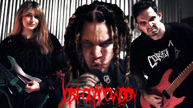 Job for a Cowboy - Entombment of a Machine (Cover by Nik Nocturnal, Kyle Anderson & Paula Carregosa)